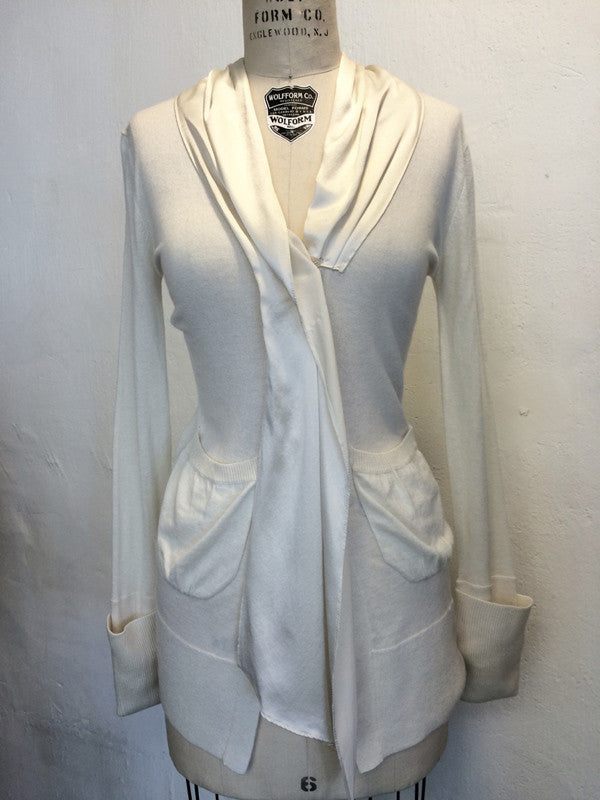 Astrid Charmeuse Neck Cardi