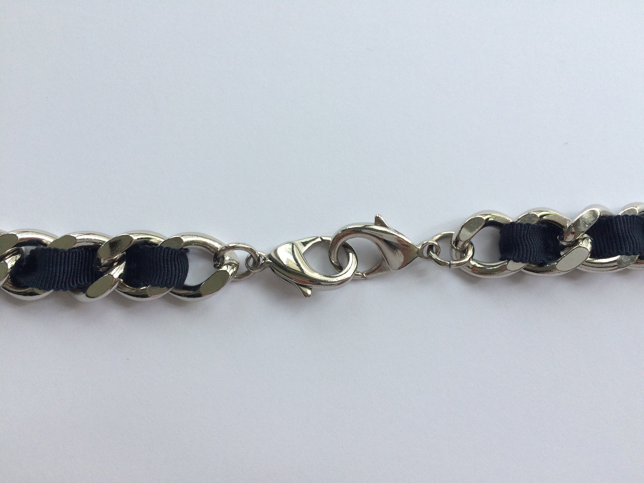 Laurent Gros Grain Chain Belt