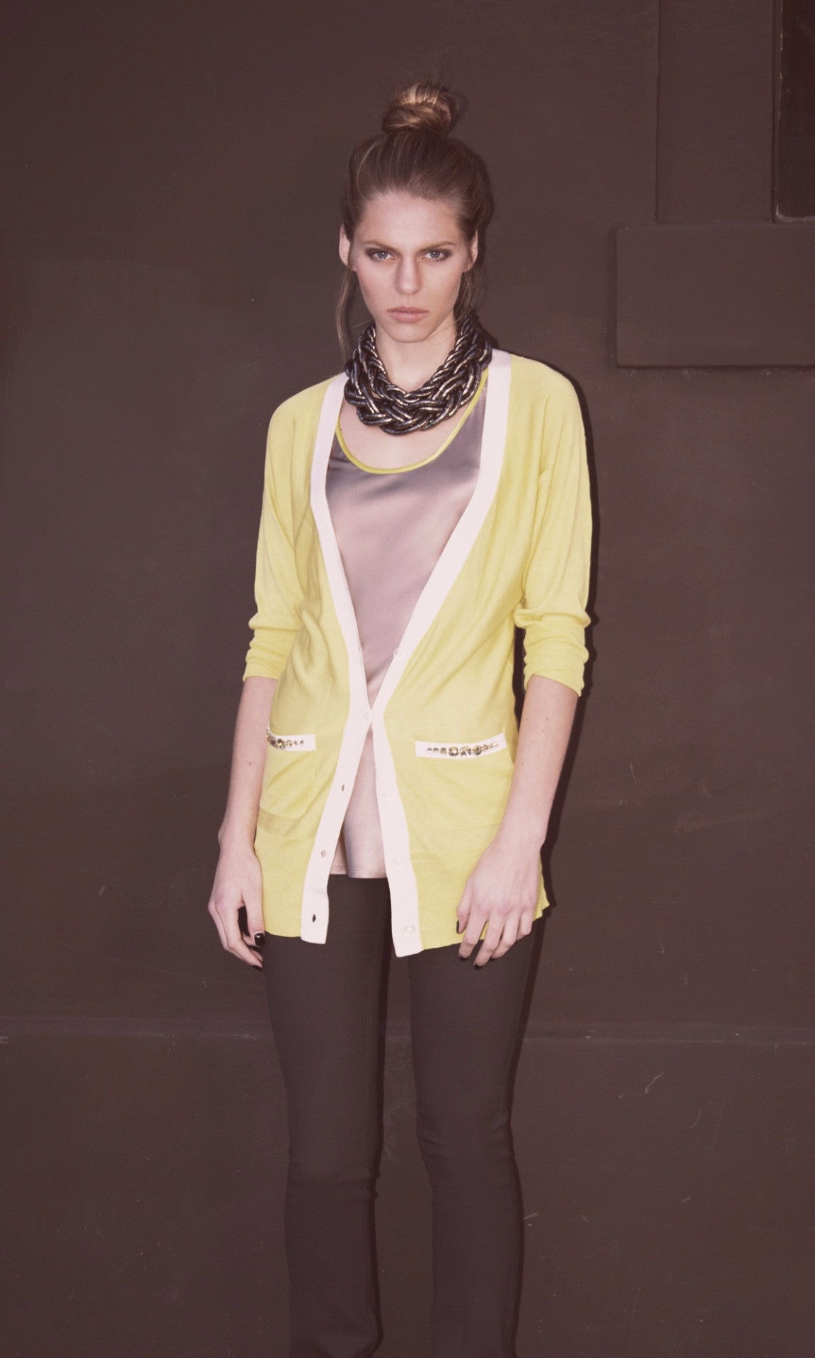 Carla V Neck Cardi with Stones