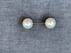 Double Pearl Brooch