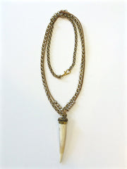 Gabi Horn Pendant Necklace